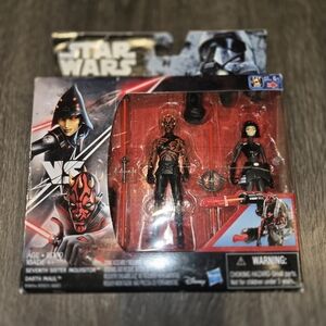Star Wars Seventh Sister & Darth Maul Action Figure Set - Black & Red